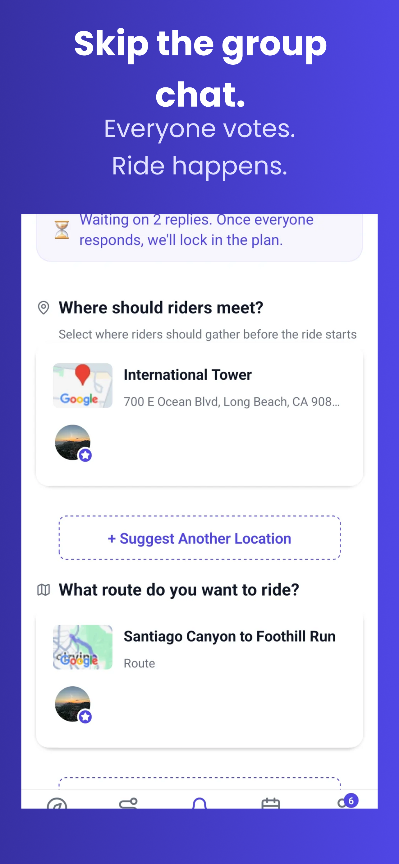Plans voting interface